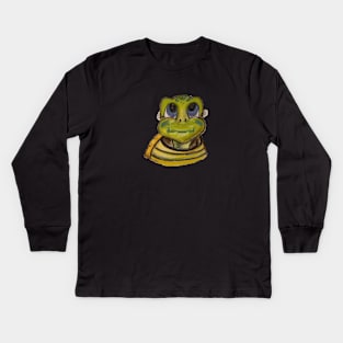 Cute Tommy the turtle Kids Long Sleeve T-Shirt